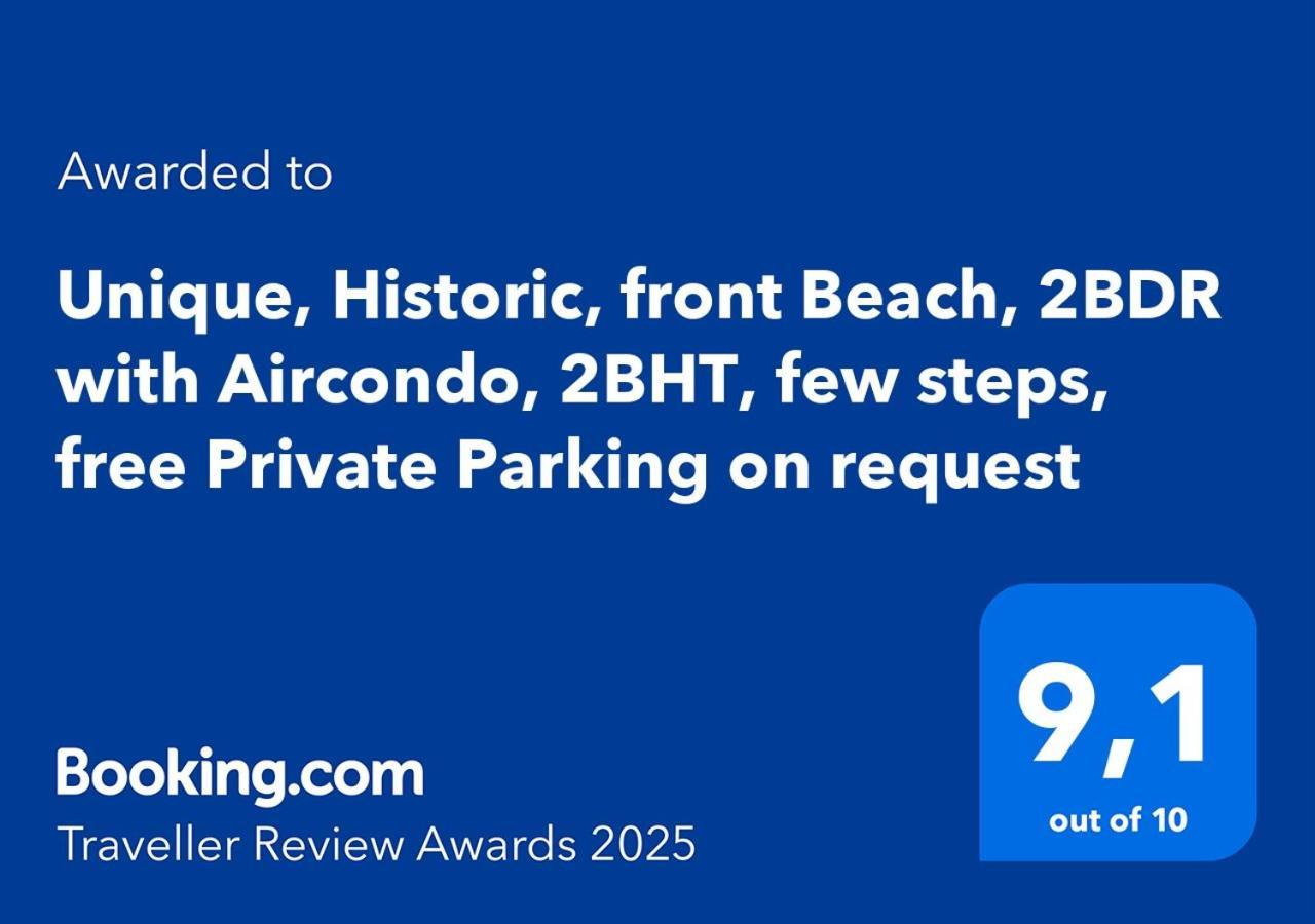Marina Apartment, Unique, Authentic, Beachfront, 2 Aircondo Bdr , 2Bht, Easy To Train Or From Private Parking Вернацца Экстерьер фото